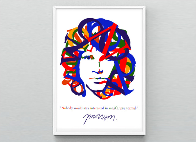 Jim Morrison letter Art