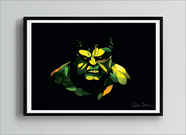 Hulk leaf Art